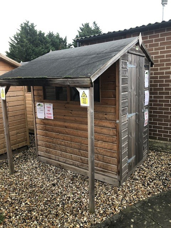 4x6 apex shed + log store 4 4x6 apex shed + log store 4